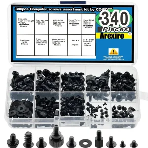 400PCS Computer Screws Motherboard Standoffs Screws PC Screws Laptop Screws PC Case Screws Fan Screws SSD Screws for HDD Hard
