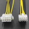 8Pin Male To Female CPU Motherboard Power Supply Cable Extension Cord Connector Laptop Computer 8Pin Adapter Cable