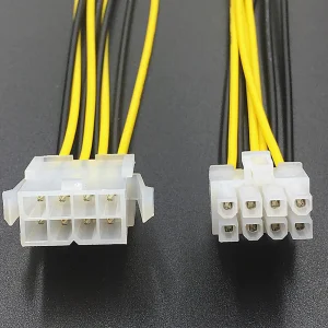 8Pin Male To Female CPU Motherboard Power Supply Cable Extension Cord Connector Laptop Computer 8Pin Adapter Cable