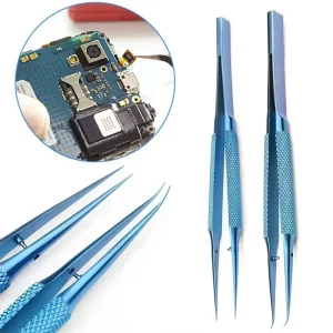 Professional Titanium Alloy Tweezers Precision Tweezers Repair For Phones Tablet Laptop Fly Line Motherboard Antimagnetic Forcep